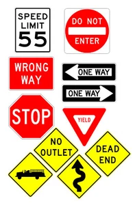 1:24 1:25 G scale model car traffic street signs - Picture 1 of 1