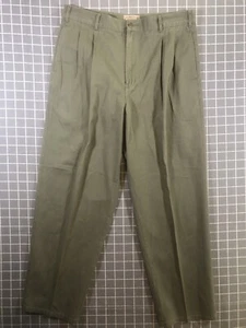 Vintage Abercrombie & Fitch Men’s Authentic Chino Pants Dress Casual Green 36/30 - Picture 1 of 19
