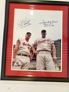 Boog Powell , Frank Howard Autographed 1969 All Star Game Photo, Authenticated  - Picture 1 of 12