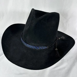 The Hat Store Mütze? Jake schwarz Western Cowboy Wolle Hut Größe 7 1/8 - Bild 1 von 18