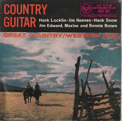 HANK SNOW JIM REEVES HANK LOCKLIN Country guitar RCA RCX 107 UK EP from 1958 - Image 1 of 2