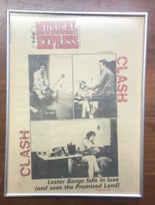The Clash Gerahmte Titelseite Musical Express Sex Pistols , Ramones , Dead Boys - Bild 1 von 2
