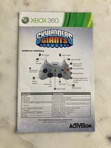Skylanders Giants | Xbox 360 | Solo manual (sin estuche ni disco) - Imagen 1 de 3