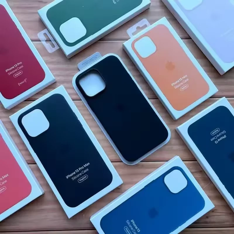 Cover custodia Magsafe originale in Silicone iPhone 13 14 15 ,13 14 15  pro Max - Immagine 1 di 3