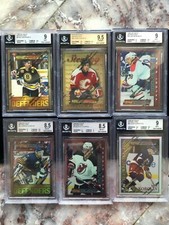 1995-96 Topps Finest Refractor Beckett Graded BGS Pick Your Hockey Card