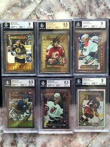 1995-96 Topps Finest Refractor Beckett Graded BGS Pick Your Hockey Card