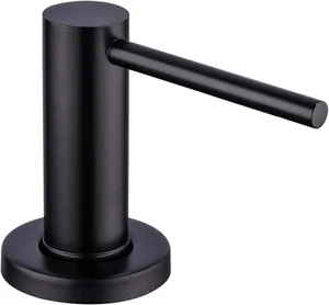Fregadero de cocina negro mate dispensador de jabón encimera bomba loción de manos incorporado Bo - Imagen 1 de 3