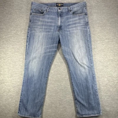 Pantalones de mezclilla desgastados vintage Lucky Brand para hombre 38x30 azul claro 367 Foto 1 de 4
