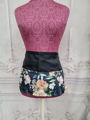 Victorian Trading Co Peony Fields Floral Half Apron 41D - Image 1 of 3