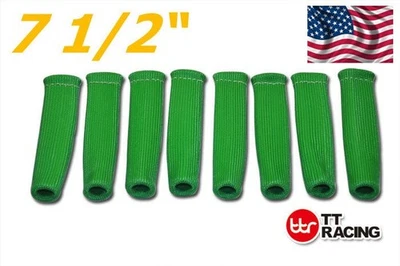 8x 7.5" 19cm HIGH HEAT SHIELD ENGINE SPARK PLUG WIRE BOOT PROTECTOR SLEEVE USA — 第 1/4 张图片