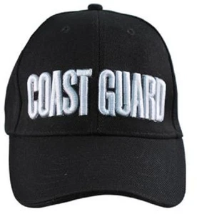 NEW COAST GUARD EMBROIDERED ADJUSTABLE HAT baseball black cg ball cap police A31 - Picture 1 of 1