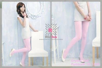 Medias de nailon de microfibra - rosa cristal (¡súper suaves!! ¡¡Súper cómodo!!) Foto 1 de 4