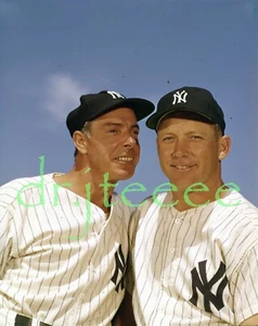 Joe Dimaggio & Mickey Mantle - 4x5 OZZIE SWEET Transparency - Picture 1 of 2