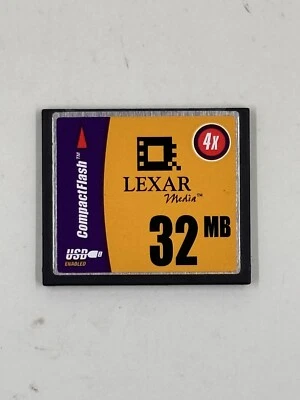 Lexar Media: 32 MB: CompactFlash 2250 Rev. A:  Foto 1 de 2