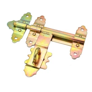Cross Pattern Bolt 250mm Metal Lockable Straight Gate Bolt - Picture 1 of 1