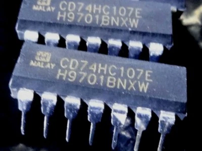 5x CD74HC107E Harris 74HC107 dual flip flop - Image 1 of 3