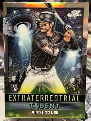 2024 Topps Cosmic Chrome Jung Hoo Lee RC #ET-22 Extraterrestrial Insert Giants - Image 1 of 3