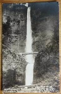 Multnoman Falls Benson Bridge Columbia River Oregon O postal PC alrededor de la década de 1910 - Imagen 1 de 1