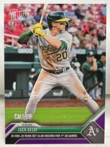 Zack Gelof 2023 Topps Jetzt MLB Einberufung RC #715 - Lila #' D 24/25 - Oakland - Bild 1 von 2