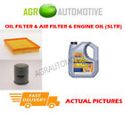 Oem Spec Petrol Oil Air Filter Kit + Vl 5W30 Oil For Opel Astra 1.6 101 1998-05