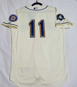 AUTHENTIC MAJESTIC 44 LARGE EDGAR MARTINEZ SEATTLE MARINERS FLEX BASE Jersey - Picture 1 of 5
