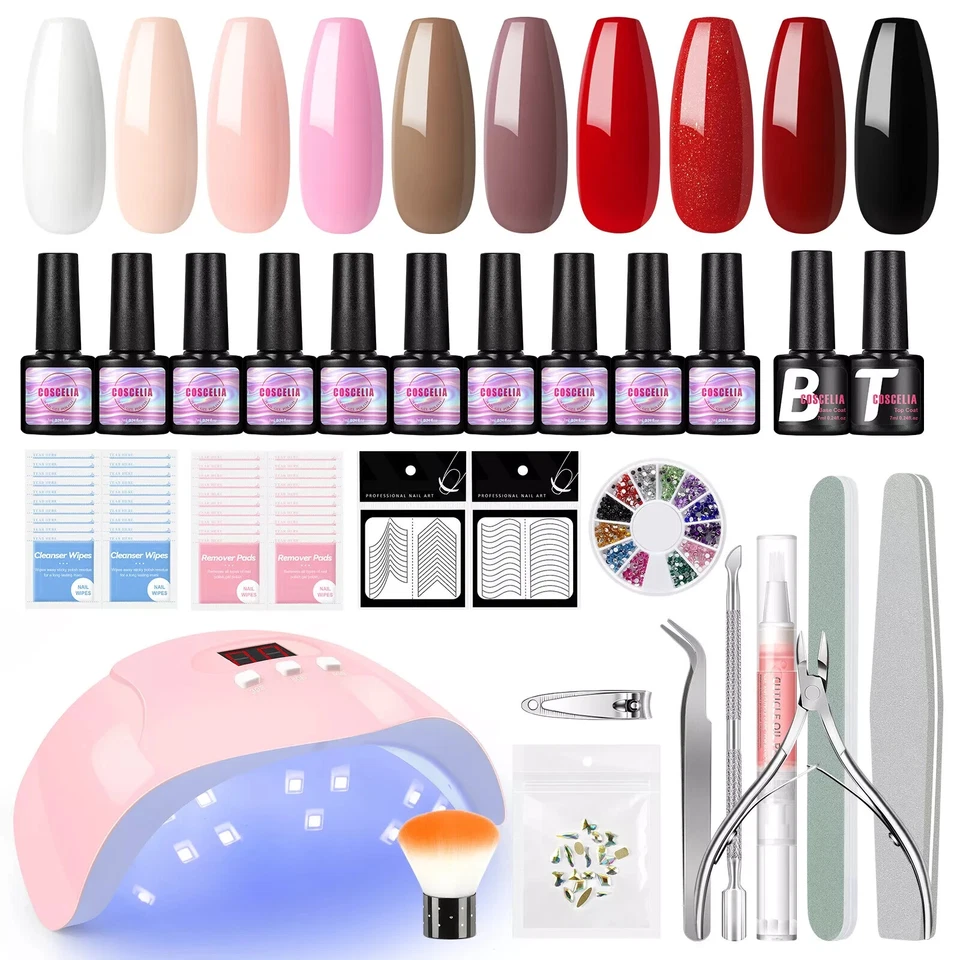 Gel-Nagellack-Set Starter-Kit Maniküre-Kit Nagelkunst-Werkzeug-Set mit UV-Licht - Bild 1 von 1
