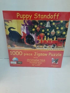 SunsOut Puppy Standoff 1000 Teile Puzzle NEU - Bild 1 von 5