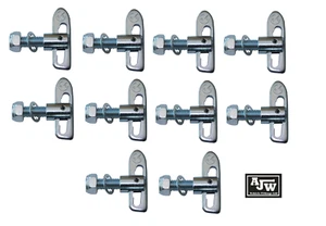 20 x sujetador antiluce M8 x 20 mm ZP bloqueo de caída cajas de caballos remolque camiones puerta trasera - Imagen 1 de 3