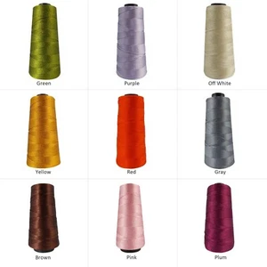 Crochet Poly Silk Thread Embroidery Jewelry Making Lacey Crafting 3 Ply Yarn - Picture 1 of 28
