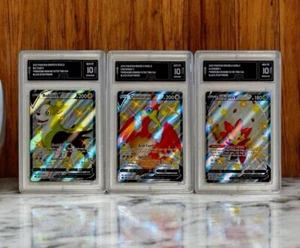 Boltund, Cramorant & Eldegoss V Pokemon Shining Fates Promo GMA Graded 10 Set - Picture 1 of 8