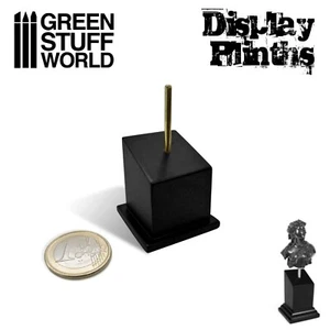 Tapered Bust Plinth 2.5x2.5cm Black- mdf wood scenery figures display exhibition - Picture 1 of 3