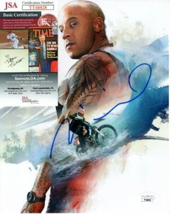 VIN DIESEL signed 8x10 photo JSA - Picture 1 of 2