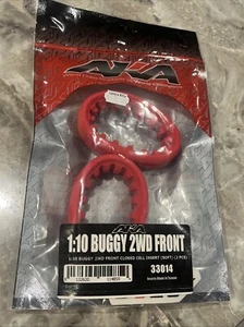 RC Racing AKA 2WD Buggy Front Tire Inserts Closed Cell Foam Rubber Red (2) 33014 - Picture 1 of 3