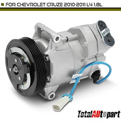 1x A/C Compressor with Clutch for Chevrolet Cruze 2010-2011 L4 1.8L LS 13395696 - Image 1 of 4