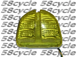 06-07 GSXR 600 750 LED YELLOW Taillight Tail Light Integrated w/Built in Signals - Foto 1 di 3