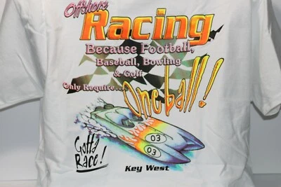  Camiseta blanca grande Marine Machine "Offshore Racing" Foto 1 de 4