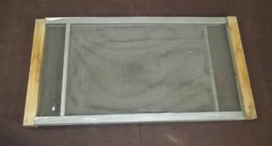 Vintage Galvanized Adjustable Sliding Window Screens 10.25” Tall x 19.75-33” - Picture 1 of 3