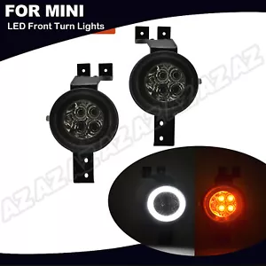 Conjunto de luz de señal ámbar halo esquina LED ahumada para MINI Cooper R50 R52 R53 - Imagen 1 de 9