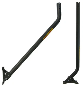 38" Reversible Dark Gray J-Pole HDTV Antenna Mount 1.66" Pipe Mast 16ga Steel - Picture 1 of 4