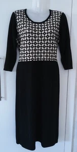 Damen THOM by Thomas Rath Kleid Strickkleid Schwarz Creme Gr. XS 34 Neu - Bild 1 von 3