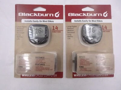 2 Pack Blackburn Wireless Cycle Computer 14 Functions - Image 1 of 2