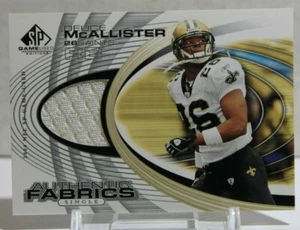 2004 SP Deuce McAllister Game-Used Jersey Relic Saints Authentic Fabrics - Bild 1 von 2