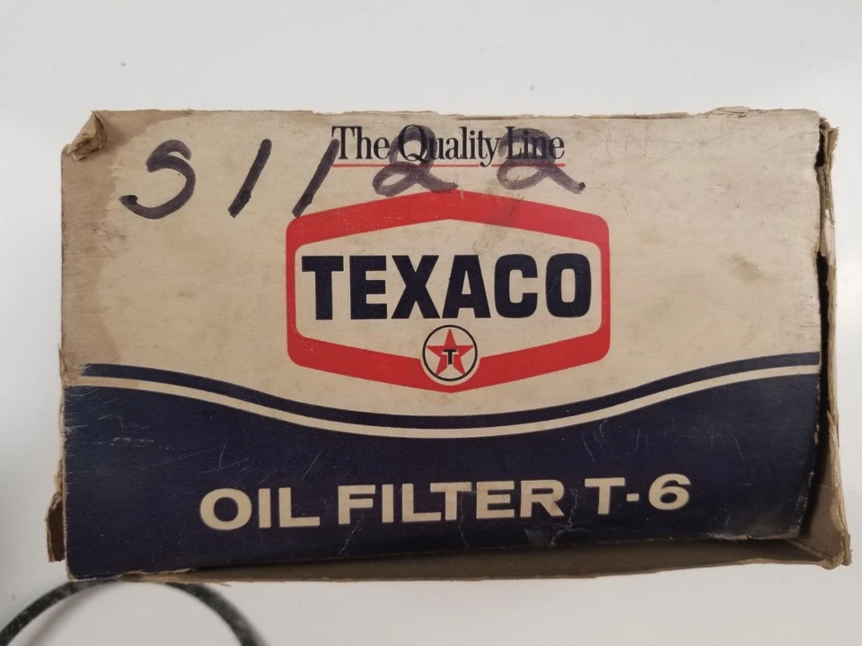 Filtro de aceite Texaco T-6 vintage Foto 1 de 4