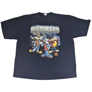 Looney Tunes T Shirt 2xl Taz Bugs Bunny Big Timers Navy 2003 Y2K Warner Brothers - Picture 1 of 7