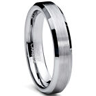 Tungsten Carbide  Men's Women's Brushed Wedding Band Anniversary Ring