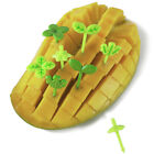 8Pcs/Set Fruit Fork Toothpick Leaves Decoration Lunch Box Bento Accessories_Ji