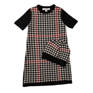 Brooks Brothers Fleece Merino Wool Plaid Dress Hat Set Little Girl Size XS/S - Picture 1 of 11