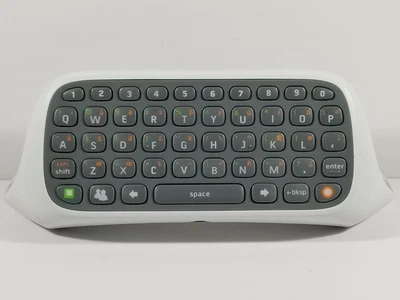 ¤ Teclado Controlador Pad Chat Blanco Oficial con Cable Microsoft Xbox 360 OEM Funciona* Foto 1 de 4