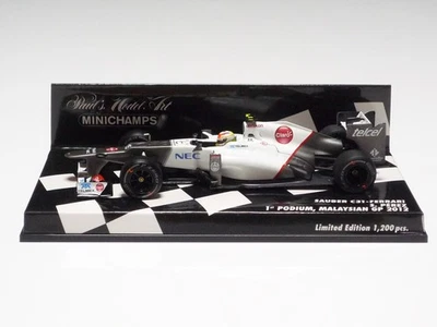 MINICHAMPS 1:43 SAUBER C31 FERRARI S. PEREZ 1st PODIUM MALAYSIAN GP 2012 - Image 1 of 4