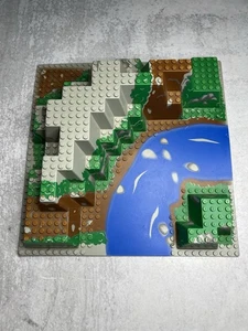 LEGO Vintage Raised Baseplate 6024px2 6278 6292 6281 Vintage River Rock - Picture 1 of 5